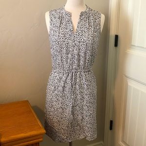 NWT GAP Floral Black White Shirt Dress